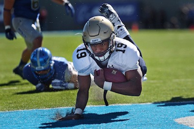 Football player with unstoppable confidence